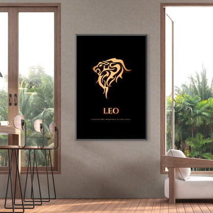 Rynx | Leo - Gold Canvas