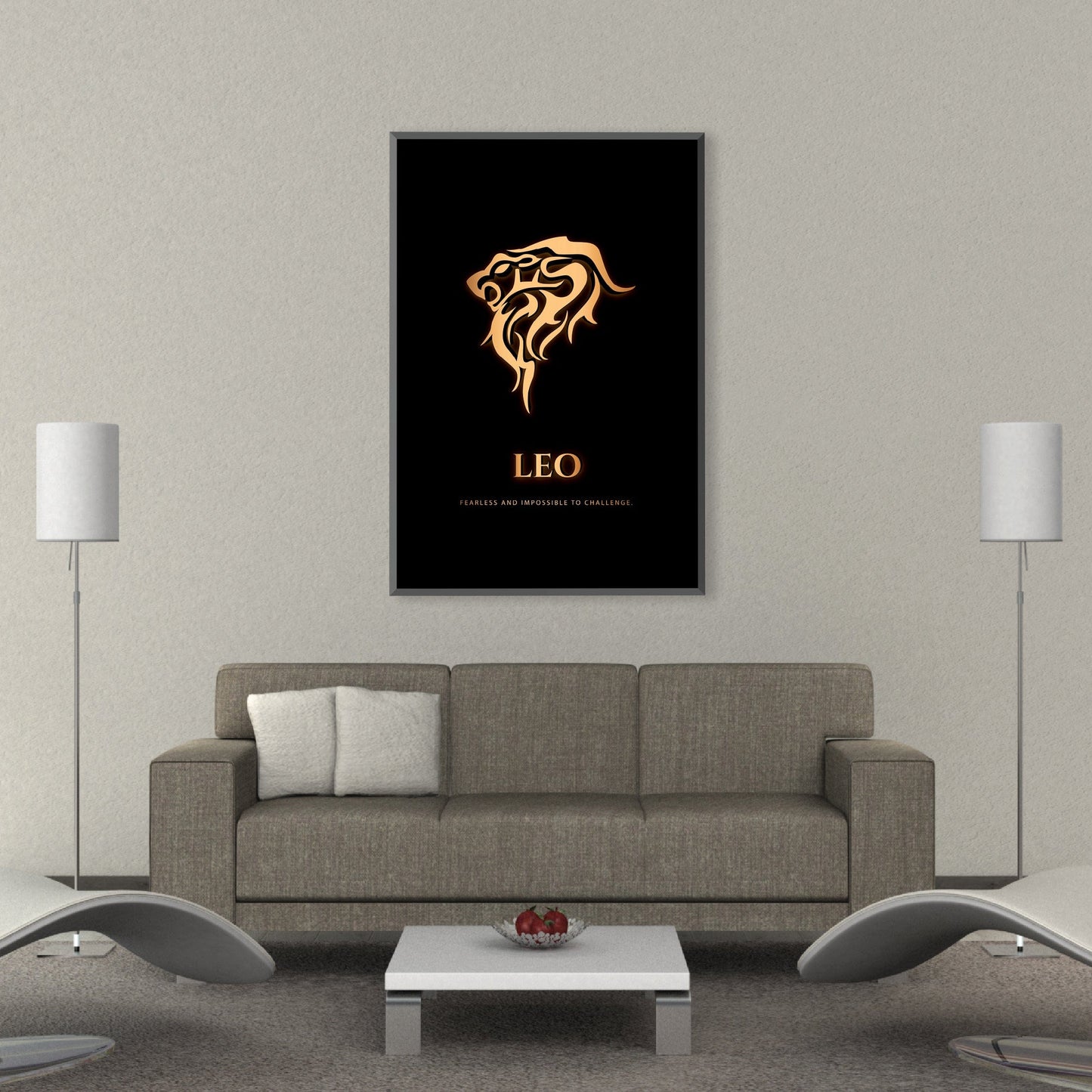 Rynx | Leo - Gold Canvas