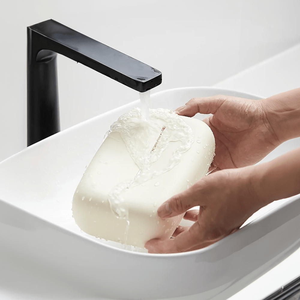 Rynx | Light beige soft tissue box cover