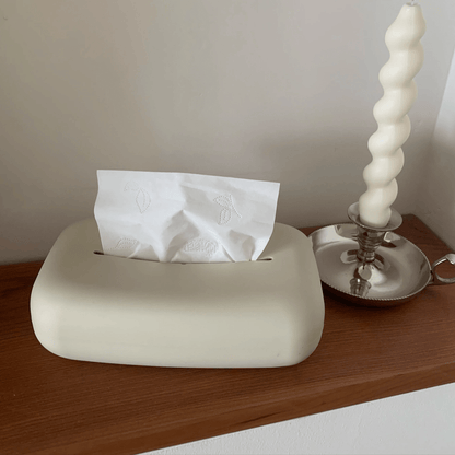 Rynx | Light beige soft tissue box cover