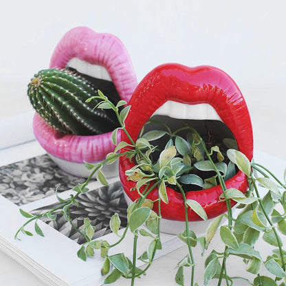 Rynx Creative Lips Flower Pot