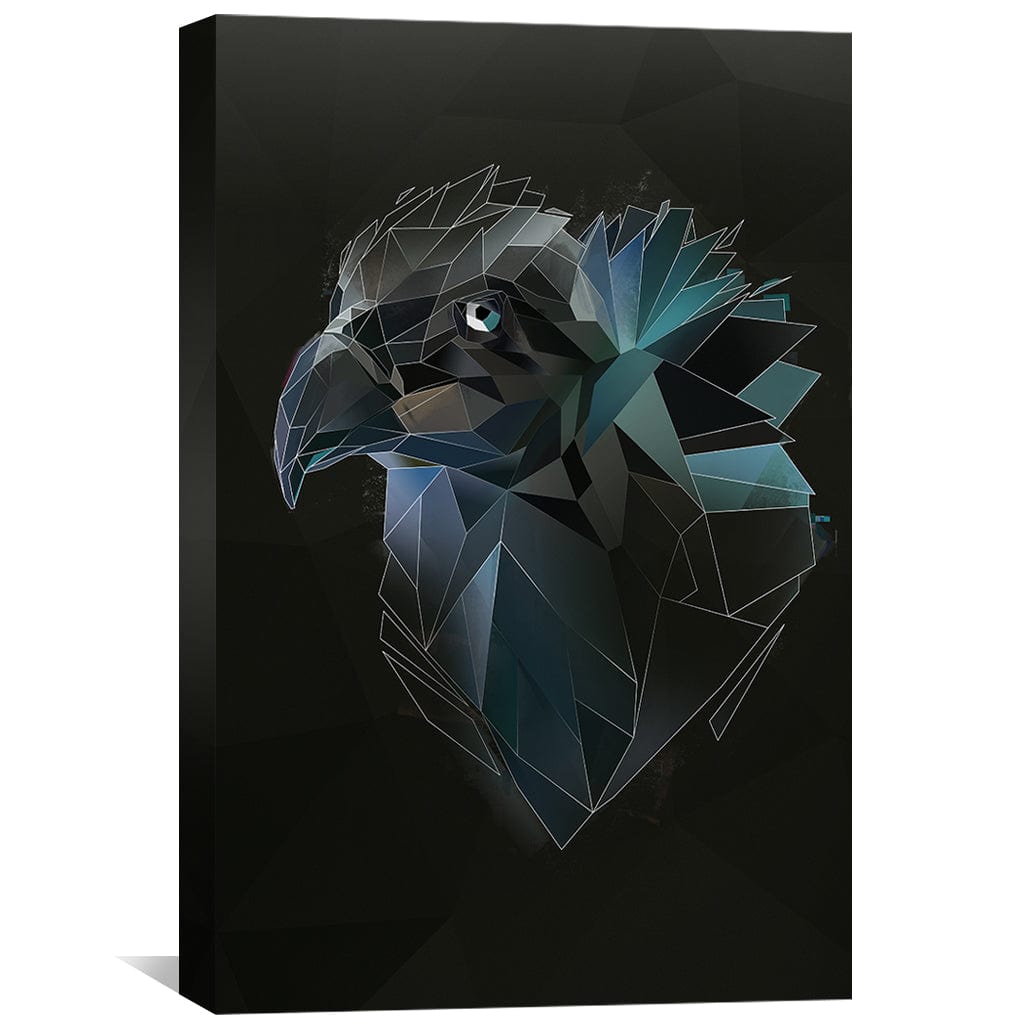 Rynx | Low Poly Vulture Dark Canvas