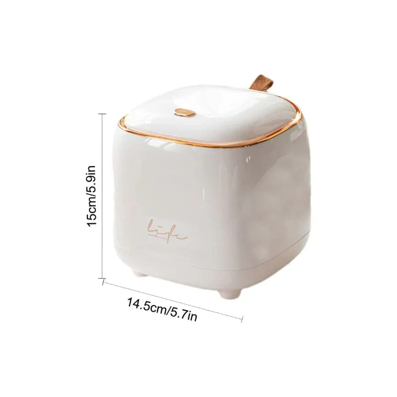 Rynx | Luxury Decorative Table Waste Bin Lattea - Stylish - Functional - Space-saving