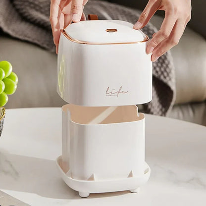 Rynx | Luxury Decorative Table Waste Bin Lattea - Stylish - Functional - Space-saving