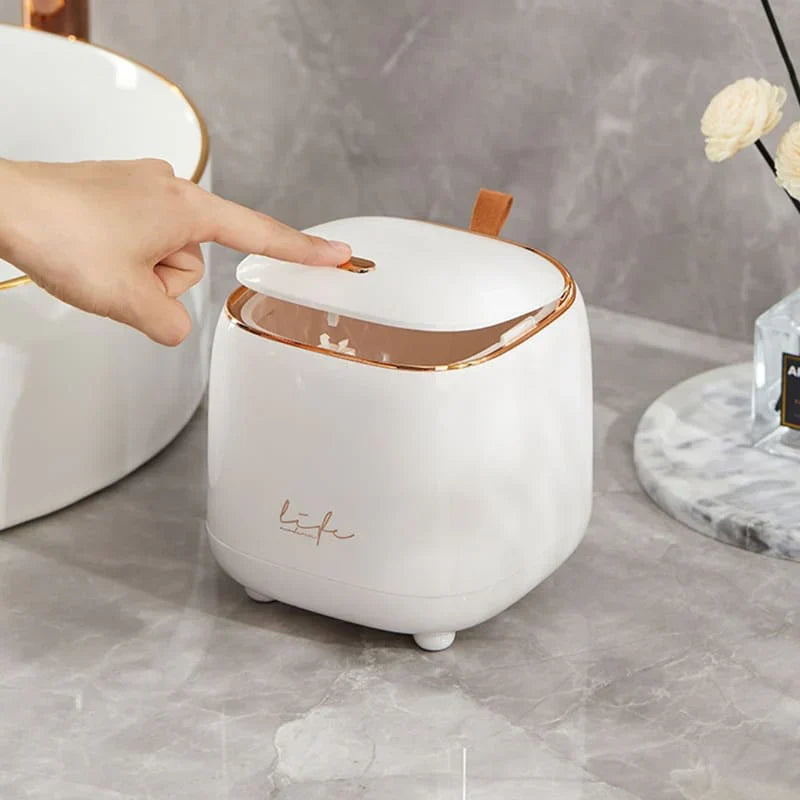 Rynx | Luxury Decorative Table Waste Bin Lattea - Stylish - Functional - Space-saving