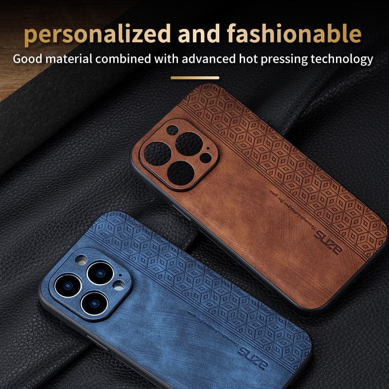 RYNX | Shockproof Luxury Leather Case for iPhone 11/X/8/7