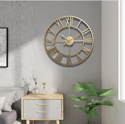 Rynx | Golden or bronze skeleton wall clock
