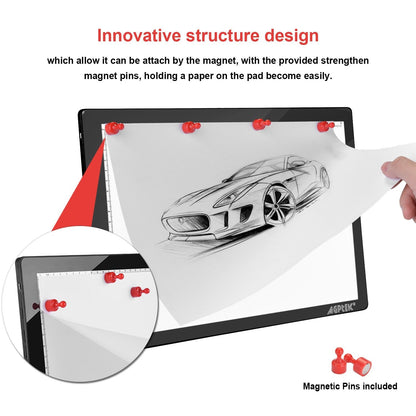 Rynx | Magnetic LED Artcraft Drawing Light Pad A4 Size Light Box