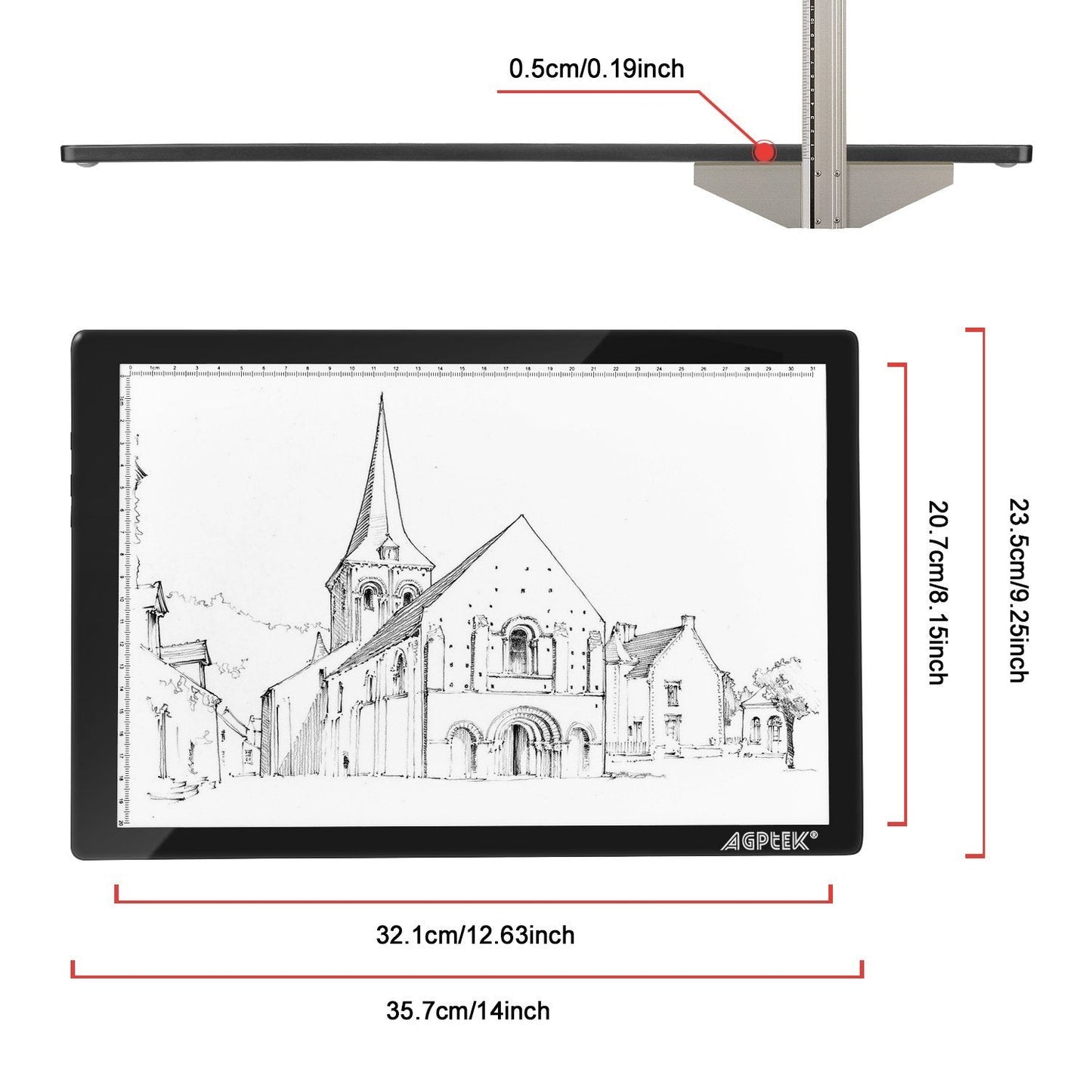 Rynx | Magnetic LED Artcraft Drawing Light Pad A4 Size Light Box