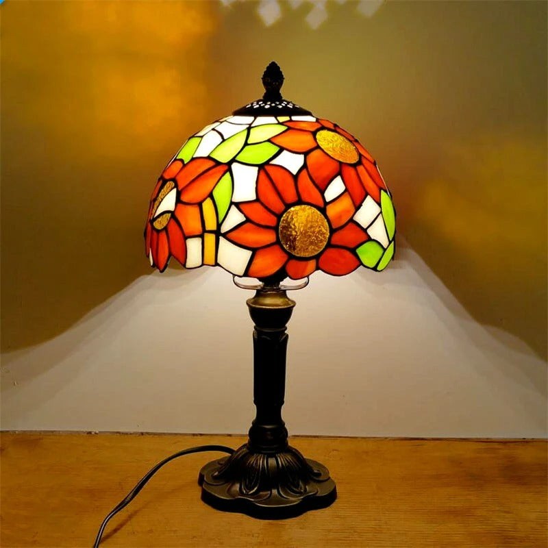 RYNX | Table Lamp Led Baroque Retro E27 - Tiffany Glass Vintage