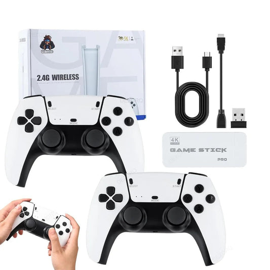 RYNX | Game Stick 4K Pro + 2 Ps5 Controllers