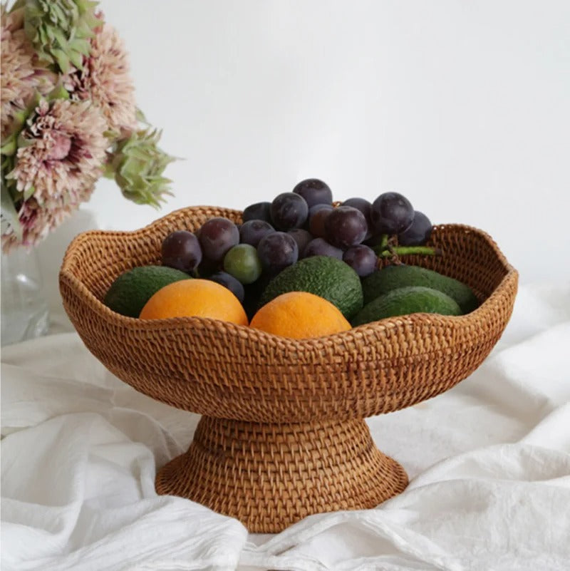 Rynx | Natural Rattan Fruit Baskets - Handwoven - Unique And Functional