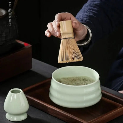 RYNX | Teaspoon Set, Matcha Set Made Of Bamboo, Traditional Tea Service For Home, Tea Accessories. Birthday Gift, Kitchen Equipment.