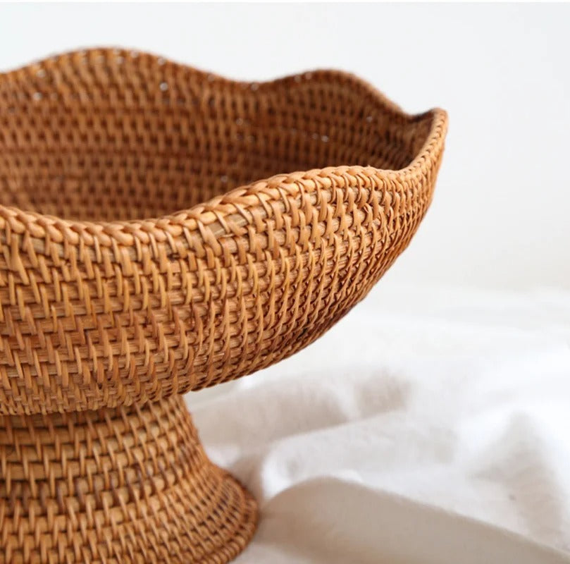 Rynx | Natural Rattan Fruit Baskets - Handwoven - Unique And Functional
