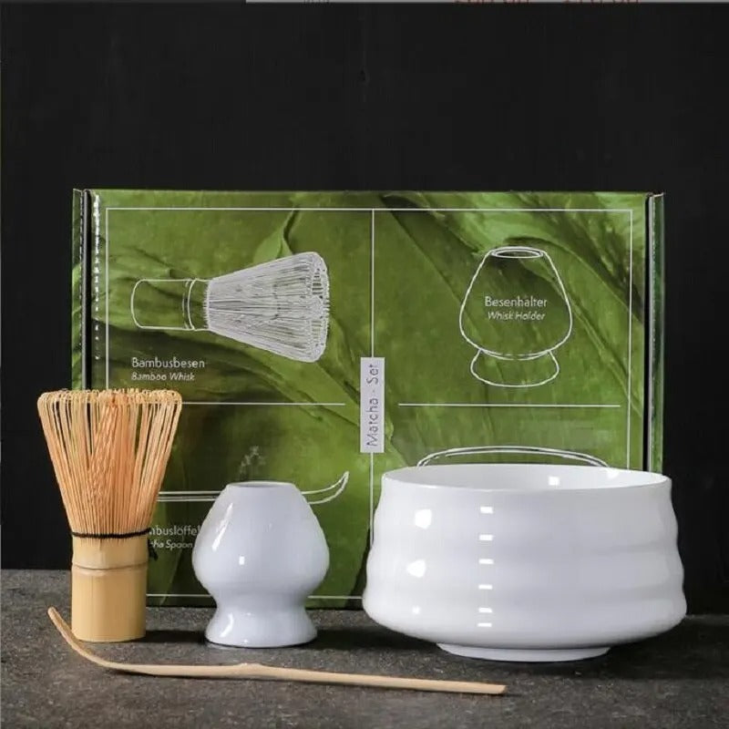 RYNX | Teaspoon Set, Matcha Set Made Of Bamboo, Traditional Tea Service For Home, Tea Accessories. Birthday Gift, Kitchen Equipment.