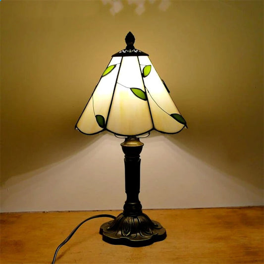 RYNX | Baroque Retro Table In Tiffany Glass - Led Lighting E27 A