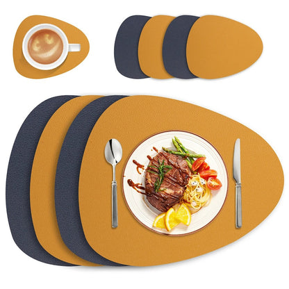 Rynx | Organic Leather Mat Set - Waterproof & Oil Resistant