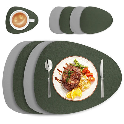 Rynx | Organic Leather Mat Set - Waterproof & Oil Resistant