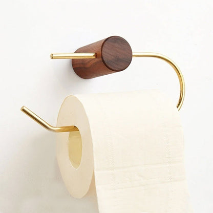 Rynx | AeroHold - Toilet paper holder made of walnut