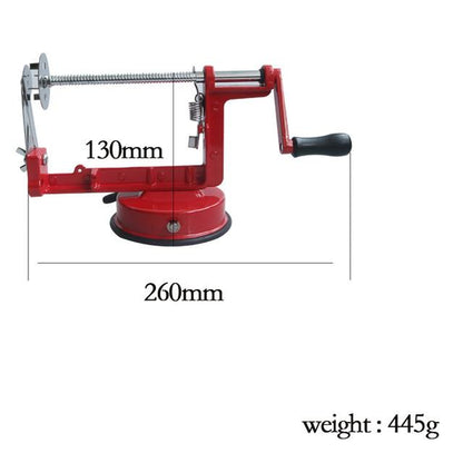 Rynx | Manual Red Stainless Steel Twisted Potato Apple Peeler Spiral French Fry Cutting Tool