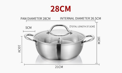 Rynx in stainless steel with dividers