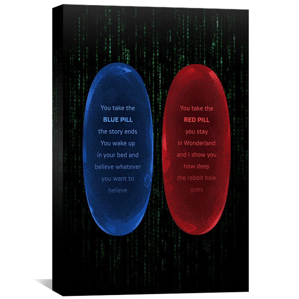 Rynx | Matrix Red Blue Canvas