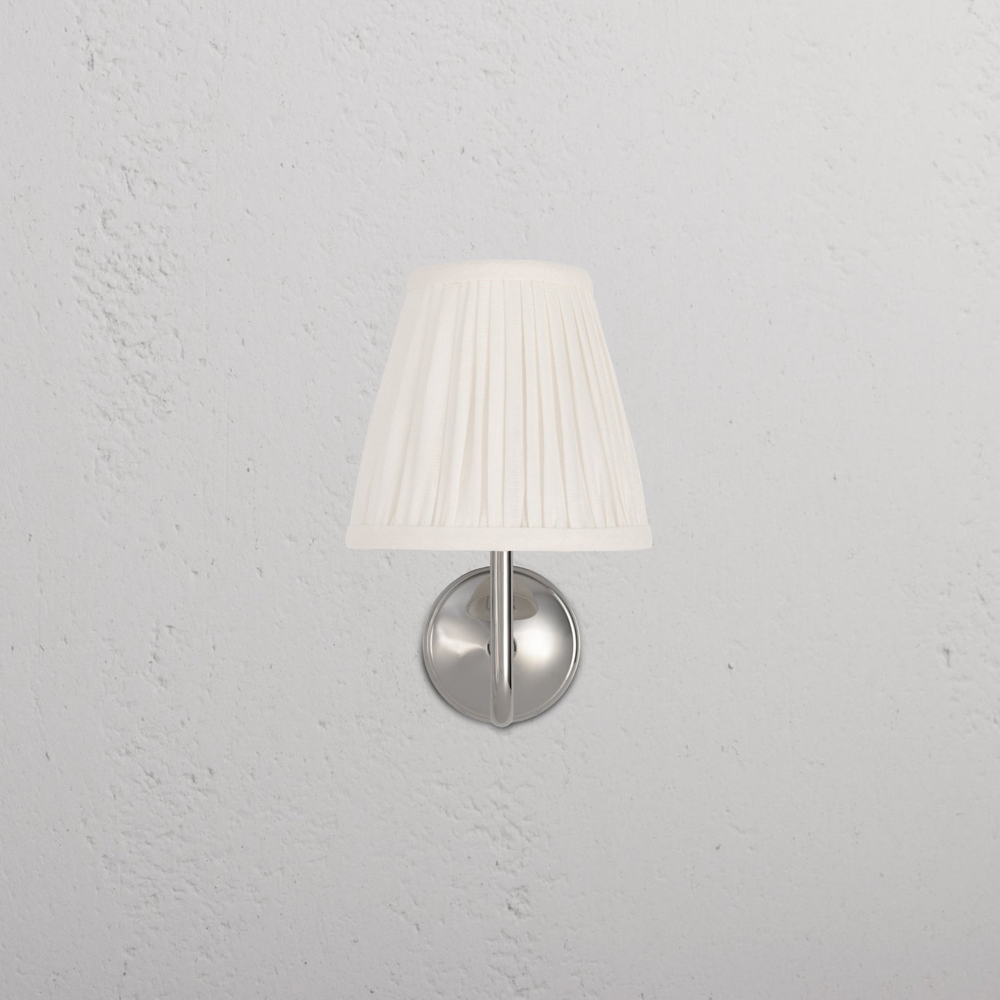 Rynx | Malvern Small Wall Lamp Plique Alabaster White - Polished Nickel
