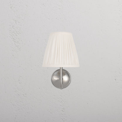 Rynx | Malvern Small Wall Lamp Plique Alabaster White - Polished Nickel