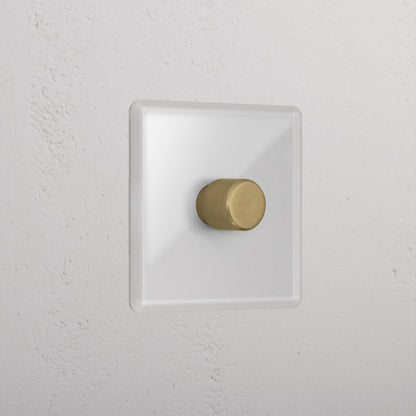 Rynx | 1G Two Way Dimmer Switch - Clear Antique Brass