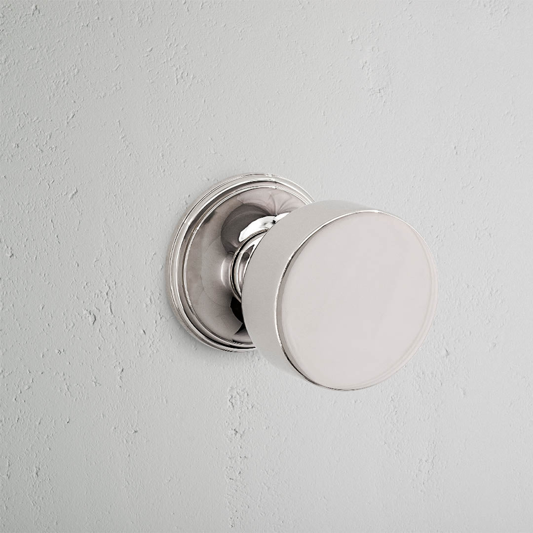 Rynx | Onslow Unsprung Door Knob - Polished Nickel
