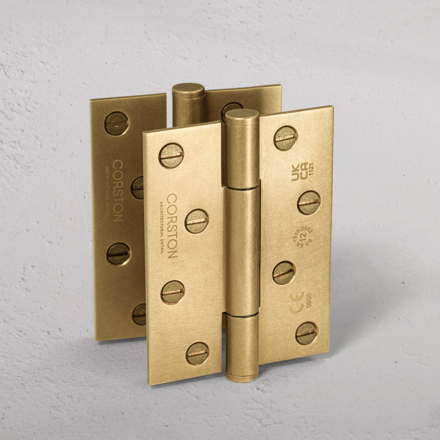 Rynx | Hazel Brass Door Hinge Pair FR60 - Antique Brass