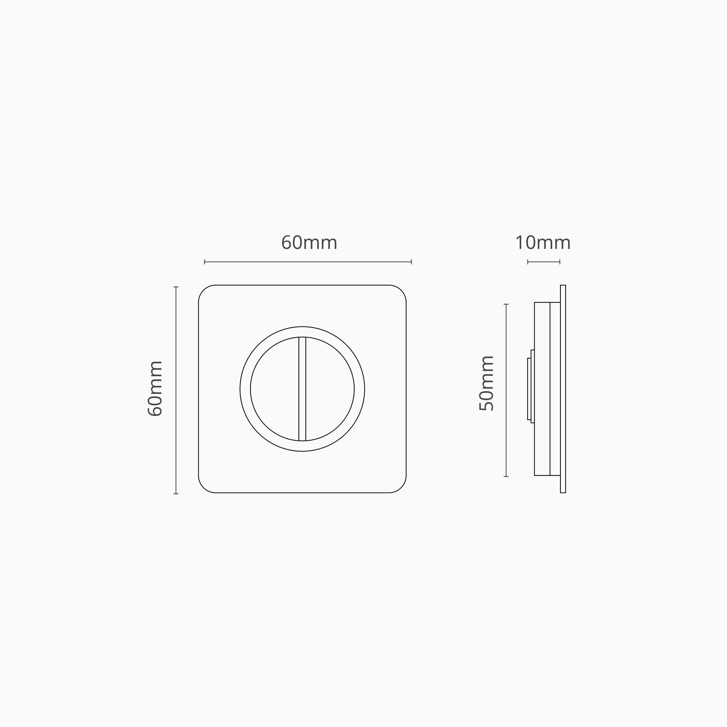 Rynx | Regent Integrated Thumb Turn - Polished Nickel