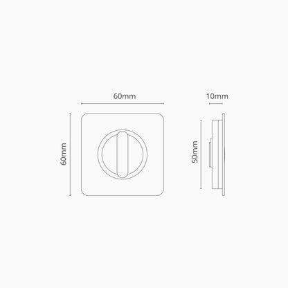 Rynx | Regent Integrated Thumb Turn - Polished Nickel