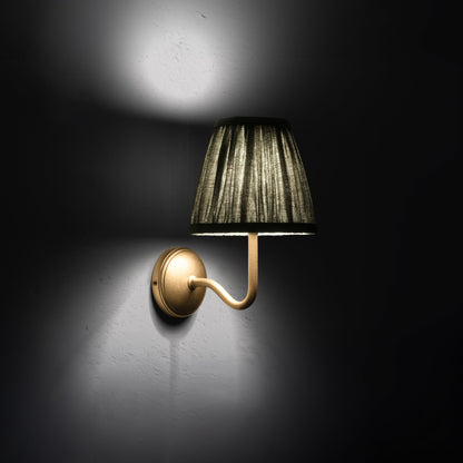 Rynx | Malvern Small Wall Lamp Folded Deep Green - Antique Brass