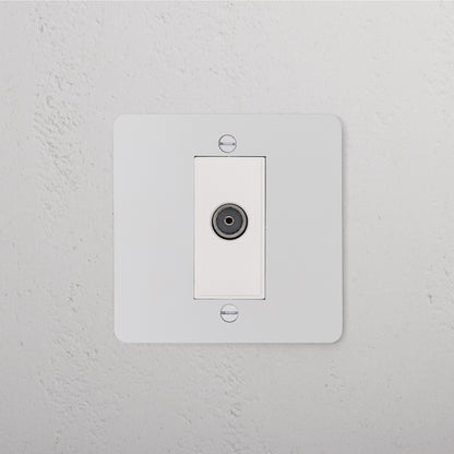 Rynx | TV Outlet Socket - Malbar White