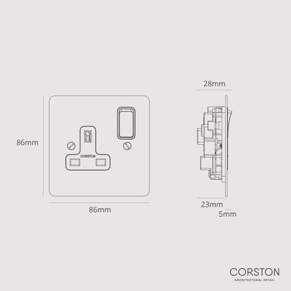 Rynx | Single Socket UK - Malbar black
