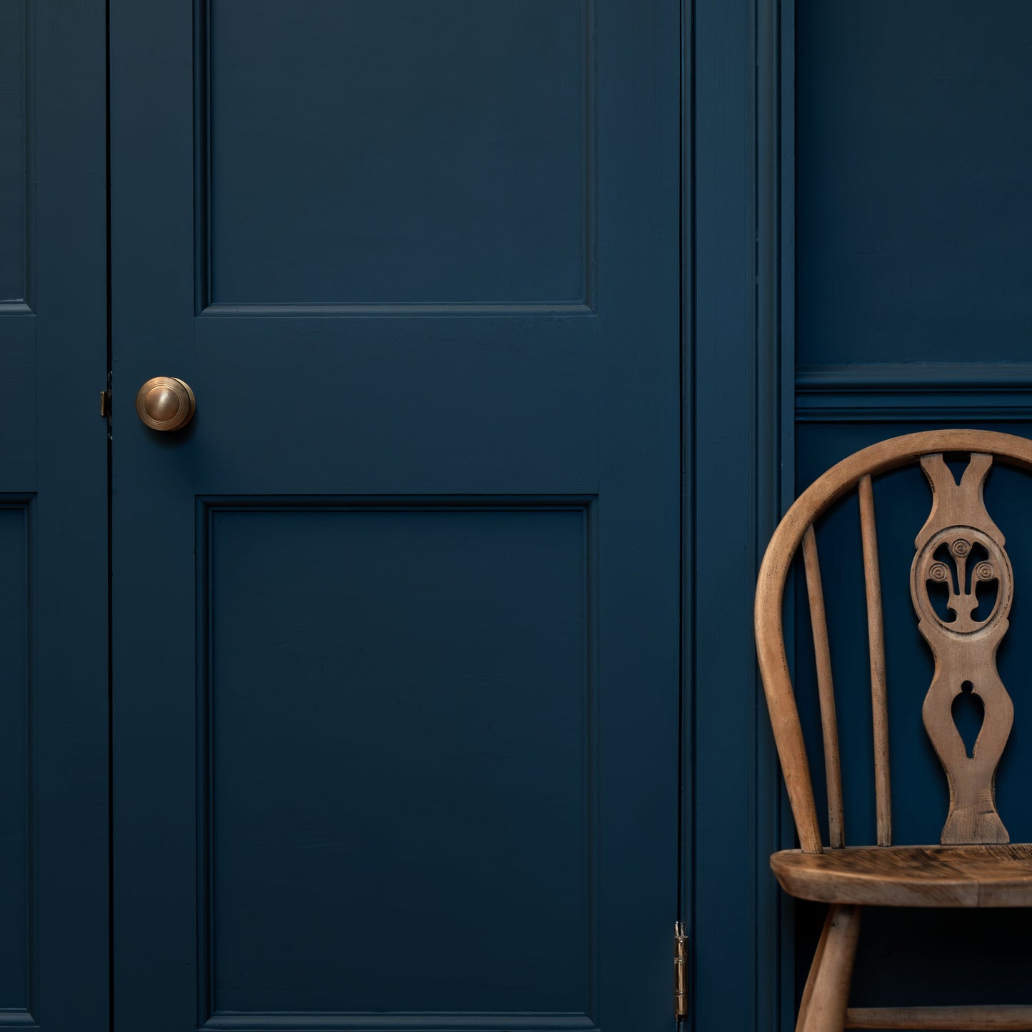 Rynx | Poplar Unchecked Door Knob - Antique Brass