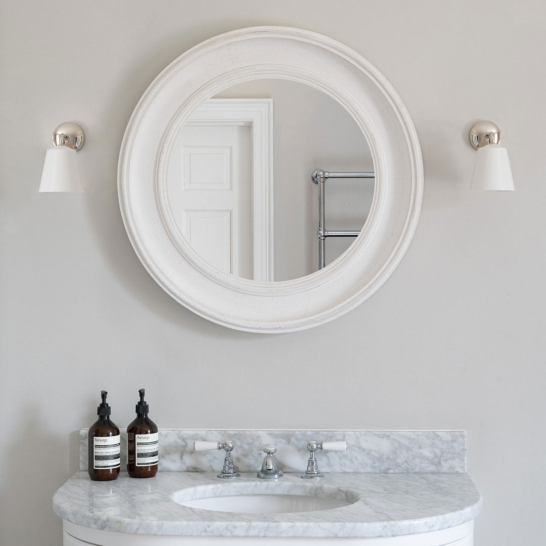 Rynx | Richmond Small Wall Lamp Fine Porcelain - Polished Nickel