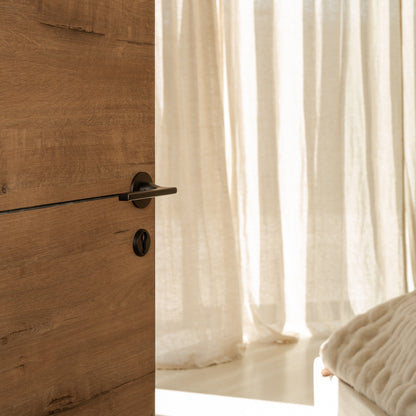 Rynx | Clayton Flush Rose Sprung Door Handle - Bronze