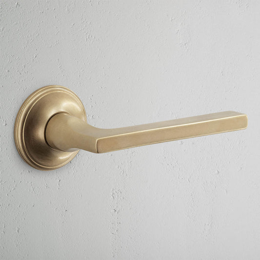 Rynx | Clayton Fast Door Handle - Antique Brass