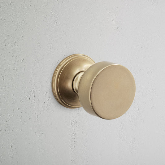 Rynx | Onslow Unchecked Door Handle - Antique Brass