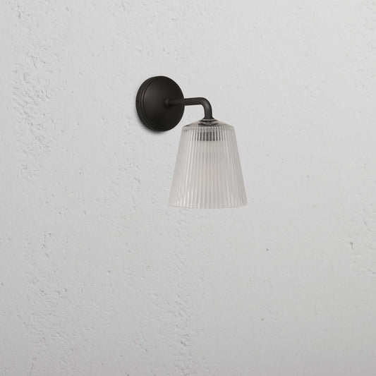 Rynx | Richmond Small Wall Lamp Ribbed Glass - Bronze