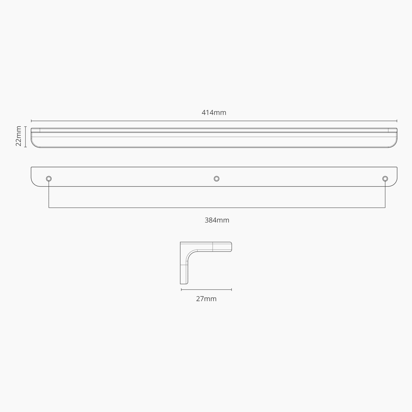 Rynx | Oxford Furniture Joint 384mm - Bronze