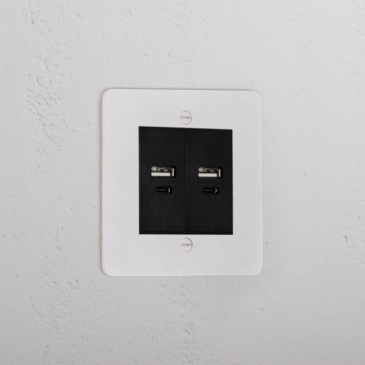 Rynx | 2x USB A+C Socket - Malbar Black