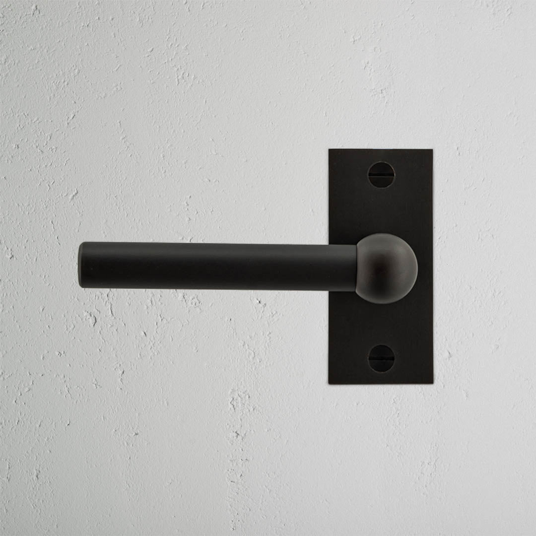 Rynx | Harper Short Plate Fixed Door Handle - Bronze