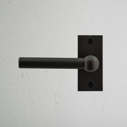 Rynx | Harper Short Plate Fixed Door Handle - Bronze