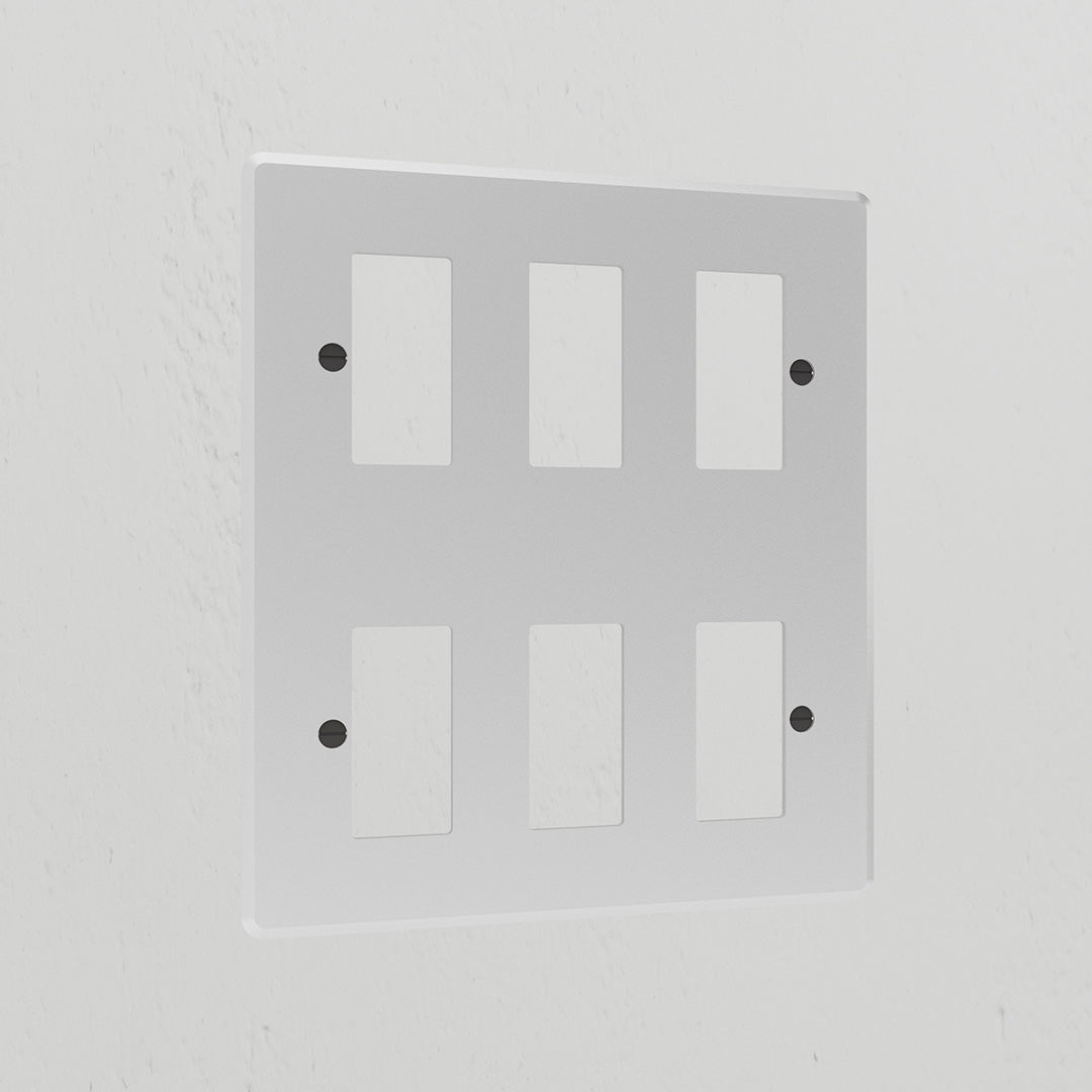 Rynx | 6G Rocker Switch Plate - Transparent Black