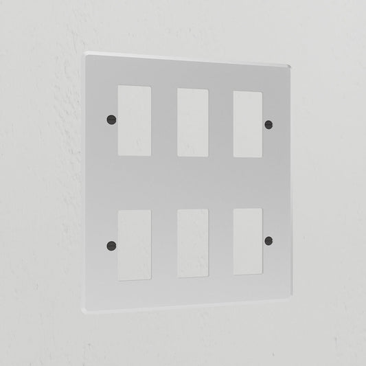 Rynx | 6G Rocker Switch Plate - Transparent Black