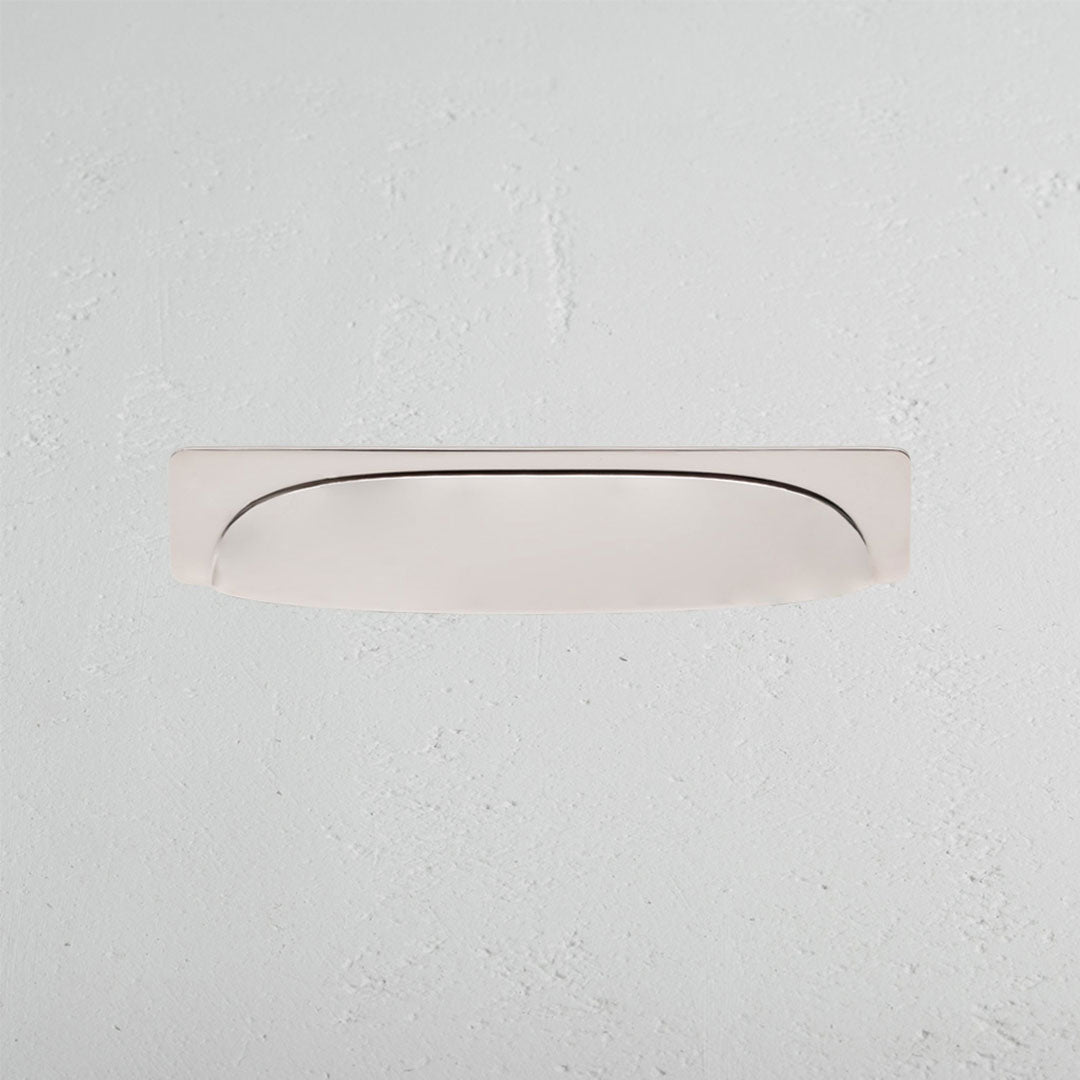 Rynx | Elm Cup Handle 164mm - Polished Nickel