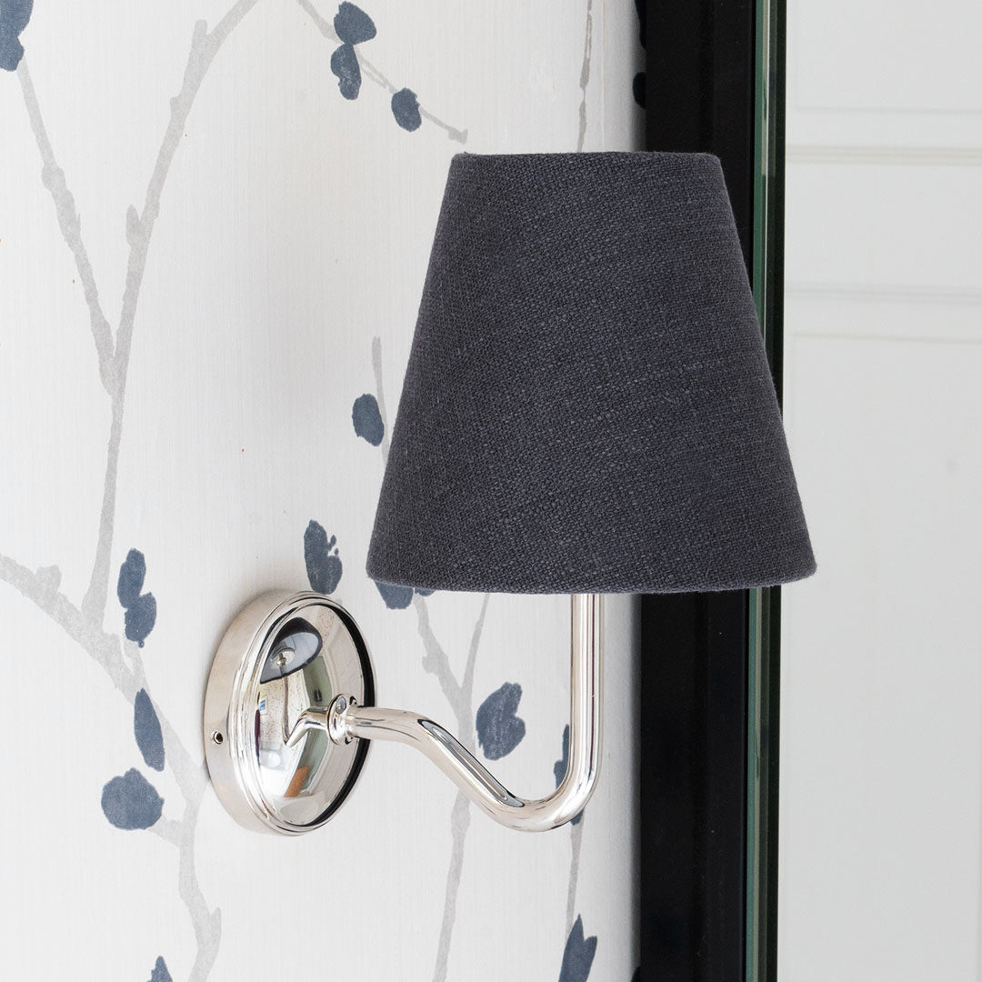 Rynx | Malvern Small Wall Lamp Basalt Gray - Polished Nickel